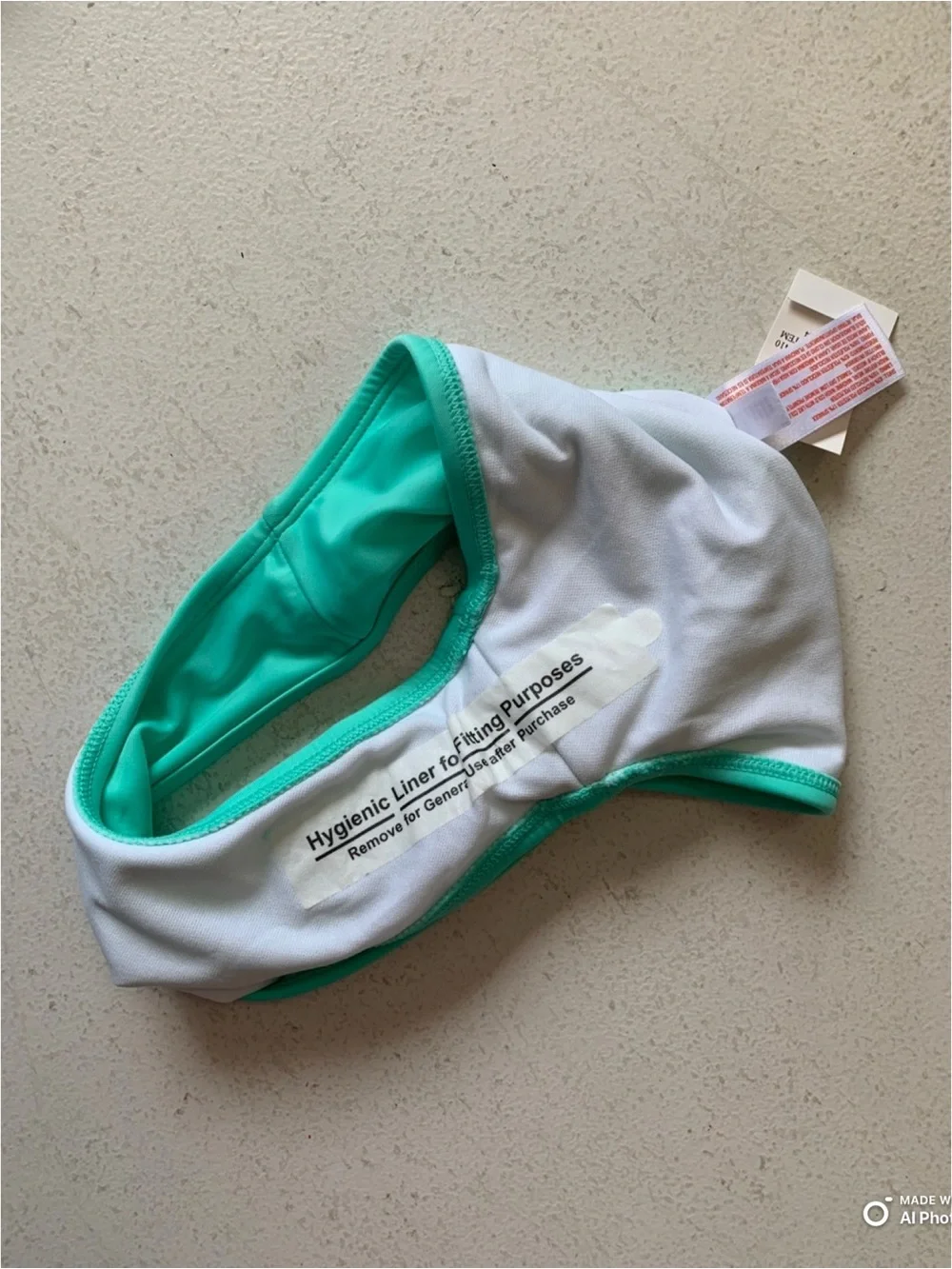 Cat & Jack Girls Purple Green Stripe Tankini Bikini Set Size Small NWT Beach